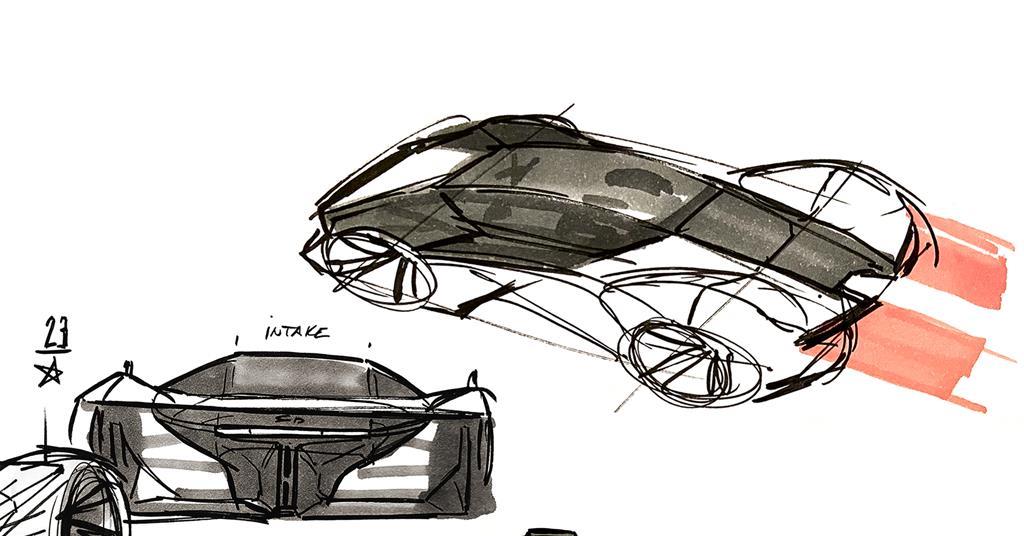 Form Trends — Bugatti Centodieci sketches ...