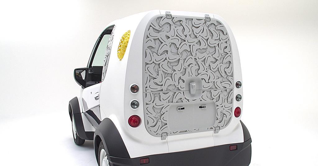 Honda’s MCBeta EV a commercial van with Kabuku’s 3D printed