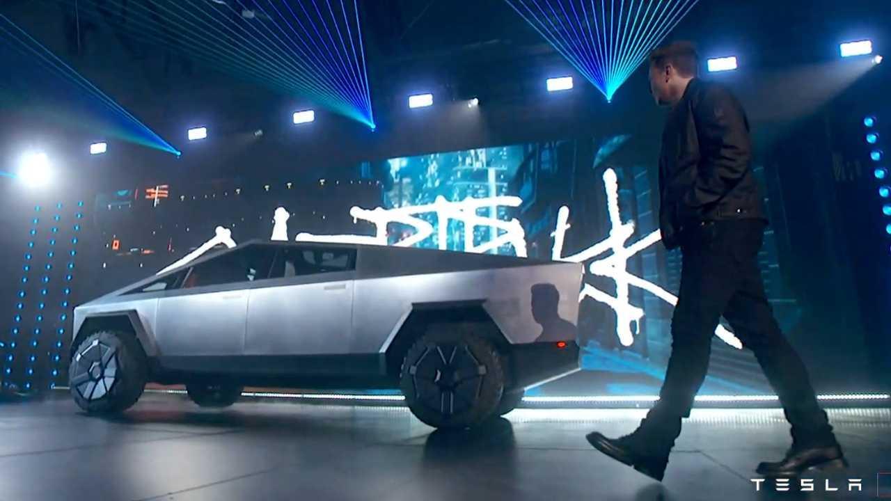 Wild Trapezoidal Tesla Truck Debuts In Los Angeles News