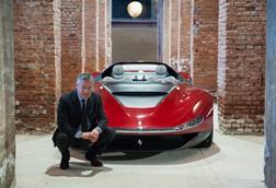 Paolo Pininfarina - with the Sergio concept dedicated to his father Sergio Pininfarina