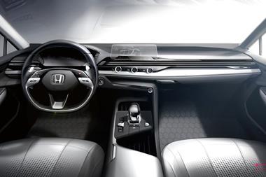 Honda "simplicity and something" interior sketch