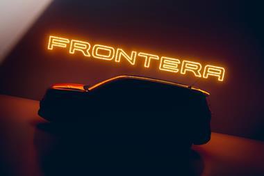 New Opel Frontera teaser side profile