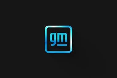 General Motors logo hero black