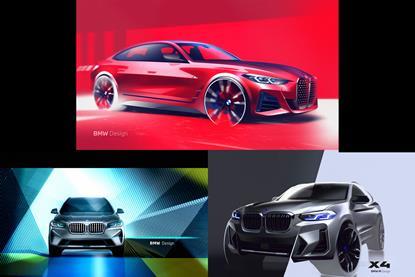 BMW 4 Series Gran Coupe X3 and X4 sketches
