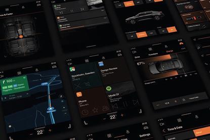 CDN Technology focus Polestar 002 interface design