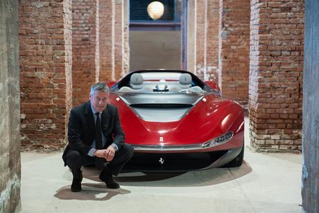 Paolo Pininfarina - with the Sergio concept dedicated to his father Sergio Pininfarina