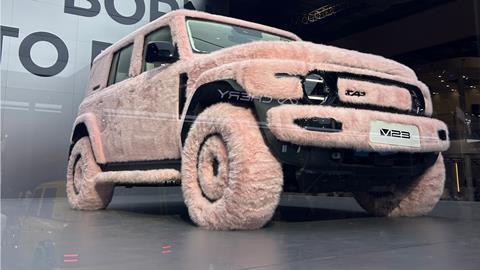 Chery iCar fluffy pink