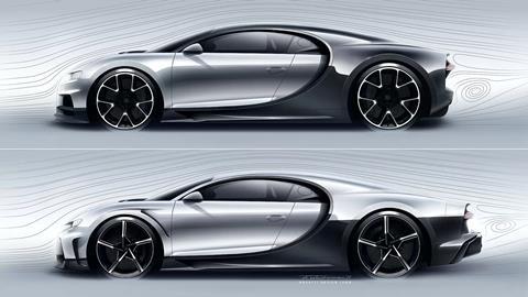 Bugatti Chiron sketch