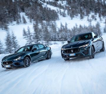 Maserati Ultima V8s on ice 