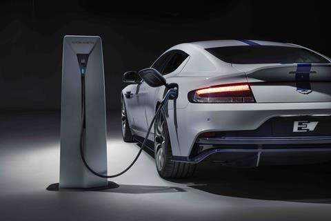 CDN Shanghai 2019 Aston Martin Rapide E charging