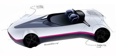 Bertone Runabout side sketch_Mocellin 2024