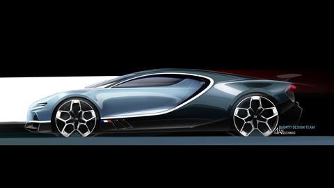 Bugatti Tourbillon - ext side L sketch