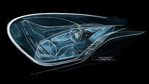 Bugatti Tourbillon - int side sketch