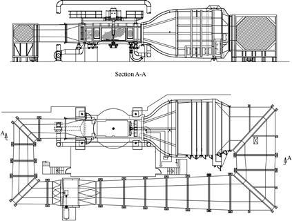 Lola Cars wind tunnel schematic