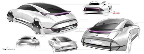 Hyundai Prophecy ext - rear sketches