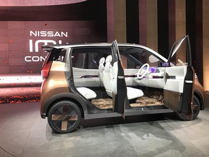 Nissan IMk on stand in Tokyo 2019 2