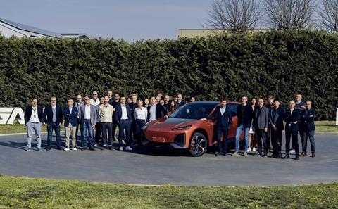 Changan Deepal S7 design team in Turin