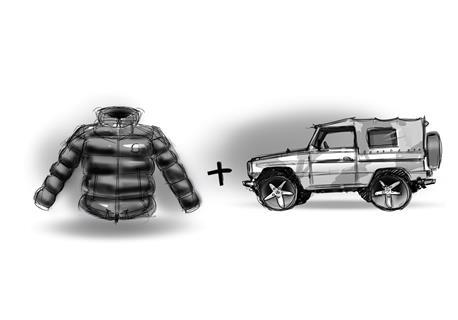 Project Mondo G Merc x Moncler - puffer x G-Wagen insp