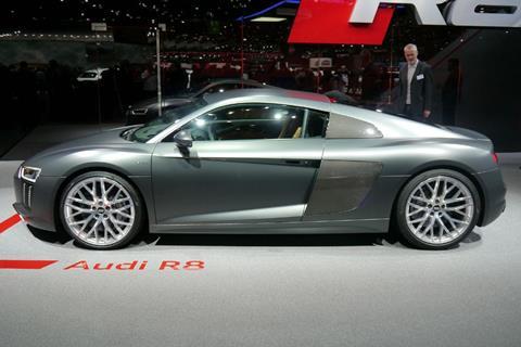 Audi R8 5.2 FSI at the 2015 Geneva auto show.JPG