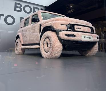 Chery iCar fluffy pink