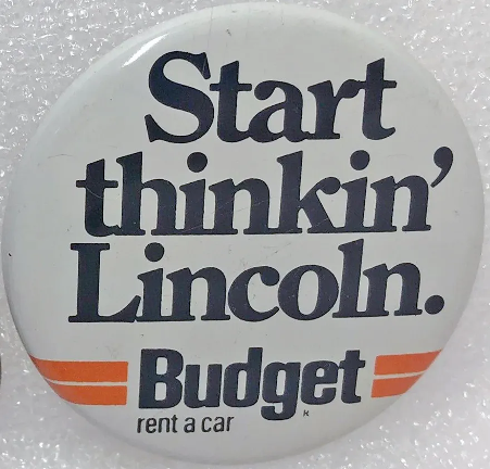 Lincoln Rent a Car sign