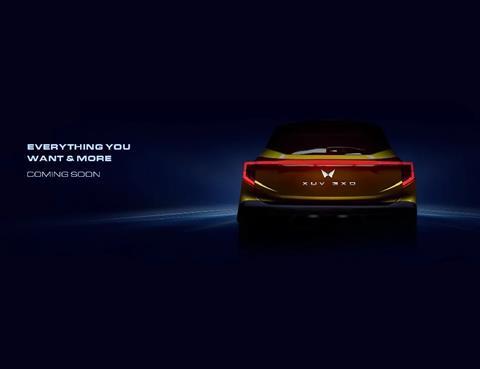 Mahindra XUV 3X0 concept teaser