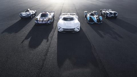 Jaguar Vision Gran Turismo SV with C-type, D-type, XJR-9 and I-TYPE