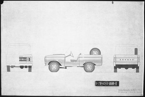 Ford_MW Thompson Early Bronco Drawing 6600-7