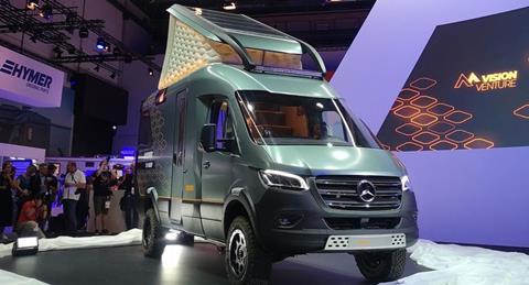 The Mercedes Sprinter donor van is heavily modified to create the Vision Venture