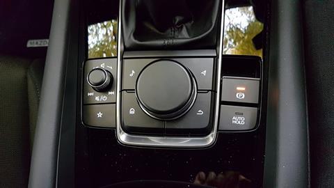Mazda 3 Skyactiv-X centre console controls