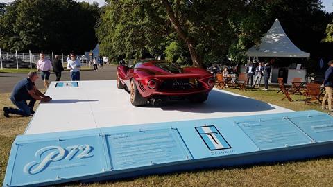 The P72 at the 2019 Goodwood Festival of Speed