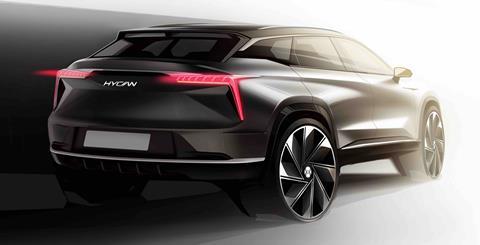 CDN Hycan SUV sketch rear 3:4 2019