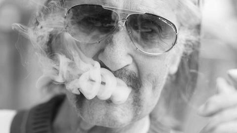 Typical view of Luigi Colani: wreathed in cigar smoke